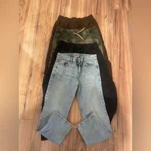 Cat & Jack Casual Denim Jeans and Wrangler Cargo Pants